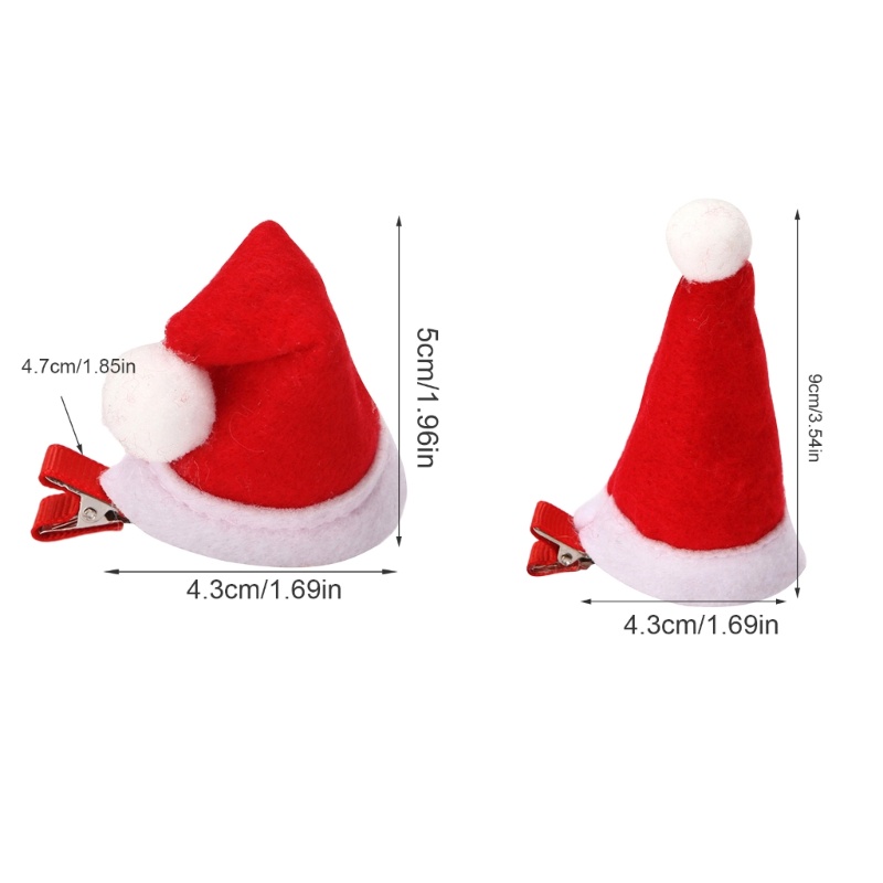 Kẹp Tóc Hình Nón Ông Già Noel