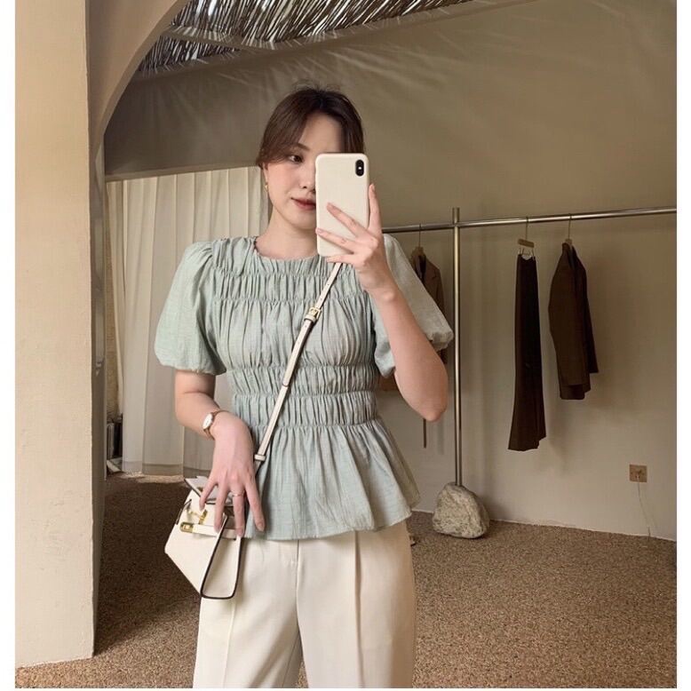 Áo nữ kiểu bo chun