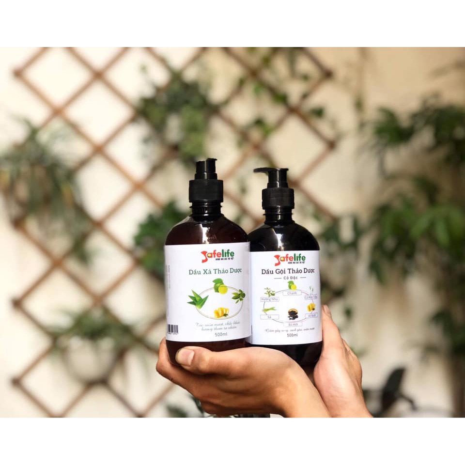 Dầu Gội - Dầu Xả Thảo Dược Safelife 500ml