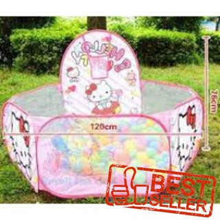 [SALE GIÁ SỐC] Lều bóng hello kitty cho bé kèm 100 bóng