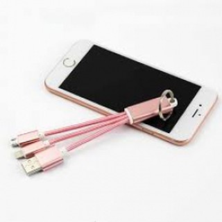 Cáp sạc 2 đầu có kiêm móc khóa