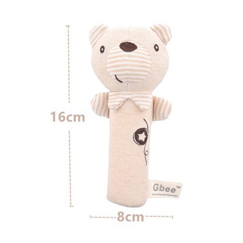 Thú Nhồi Bông Lục Lạc Cho Bé Sơ Sinh Cao Cấp Gbee Có Xúc Xắc Babibu - TNBG