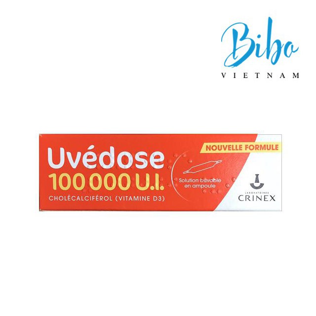 Vitamin D3 Uvedose Pháp - 1 Liều Cho 3 Tháng 100000 UI