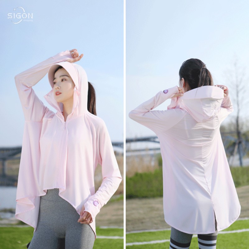 Áo khoác chống nắng siêu nhẹ thoáng khí chất lượng cao dành cho nữ