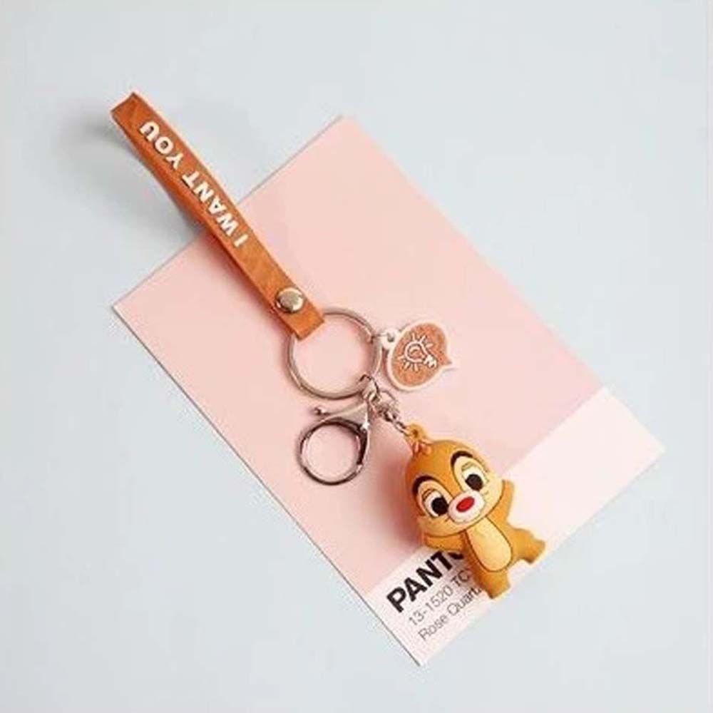 Móc Chìa Khóa / Điện Thoại Hình Chú Sóc Dễ Thương Bằng Silicon