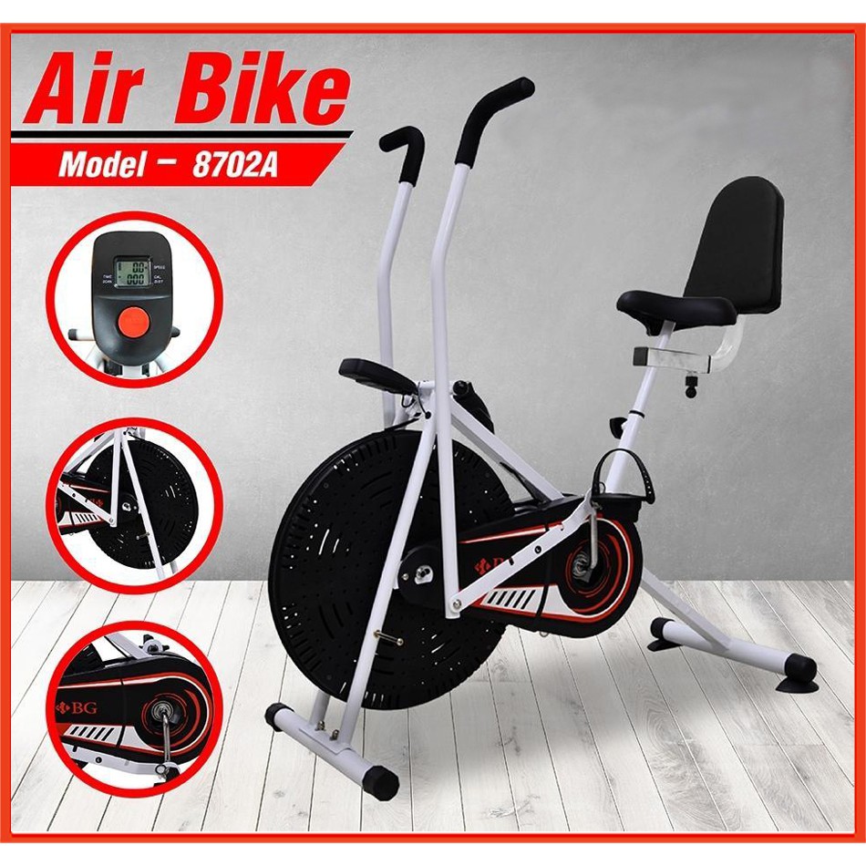 Xe đạp tập thể dục Air bike có tựa lưng mẫu 2020  [ Bảo hành 12 tháng chính hãng ]