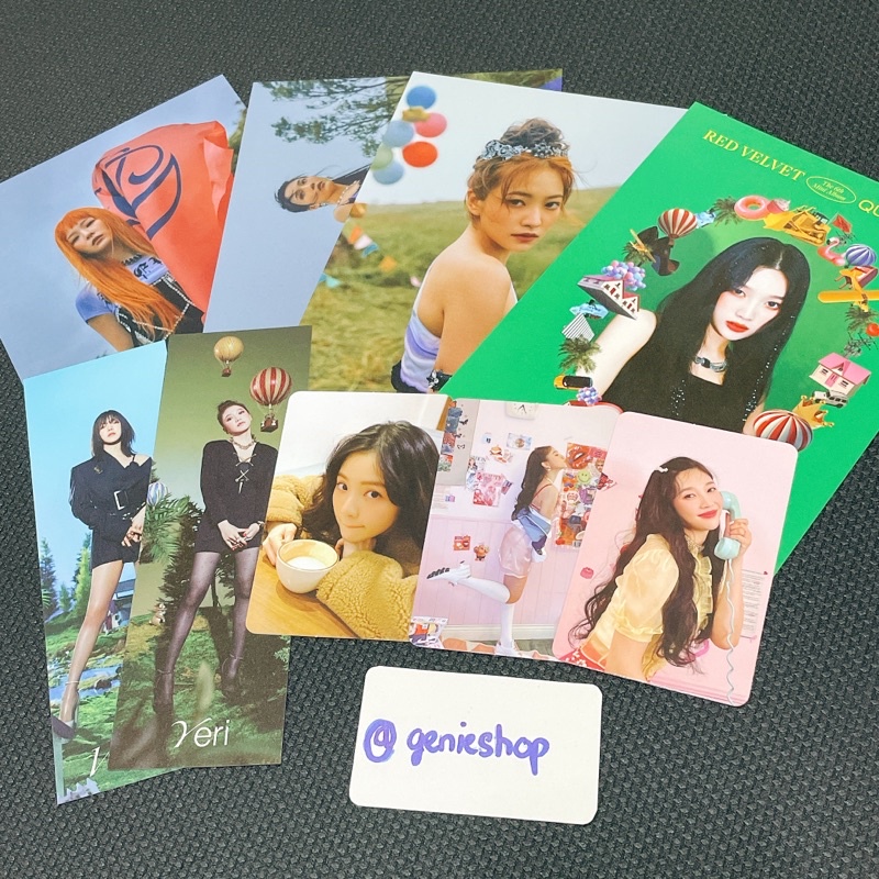 *Có-Sẵn* ẢNH RED VELVET QUEENDOM PHOTOCARD POSTCARD BOOKMARK IRENE Wendy Seulgi JOY YERI
