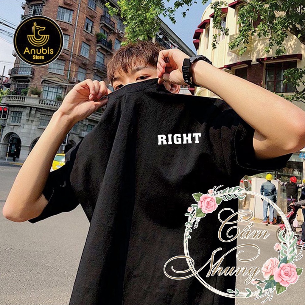 Áo Thun Tay Lỡ Right CAMNHUNG Áo Thun Nam Nữ Unisex Hot Hit
