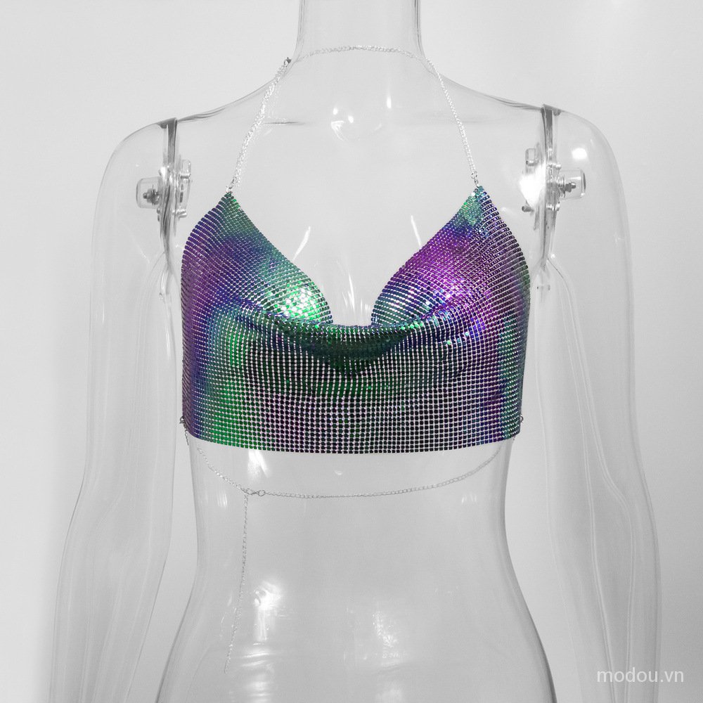 Áo croptop kiểu hai dây hở lưng thời trang cho nữ
