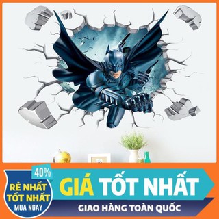 Tranh 3D dán tường người dơi - decal batman