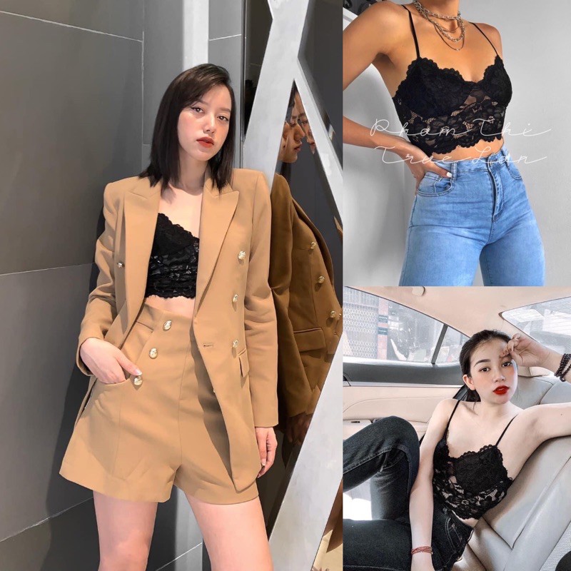 [ORDER-XUẤT TAG CHUẨN-ẢNH THẬT] Áo 2 dây ren Zara 5 màu xuất xịn | BigBuy360 - bigbuy360.vn