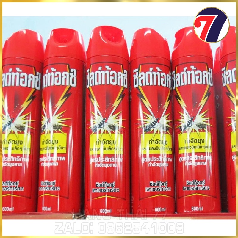 Chai xịt MUỖI Shieldtox 600ml Thái Lan - Nhập khẩu chính hãng.