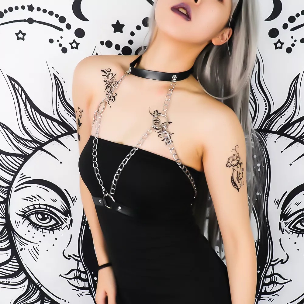 Thắt Lưng Da PU Phong Cách Gothic Thời Trang Năm 2021