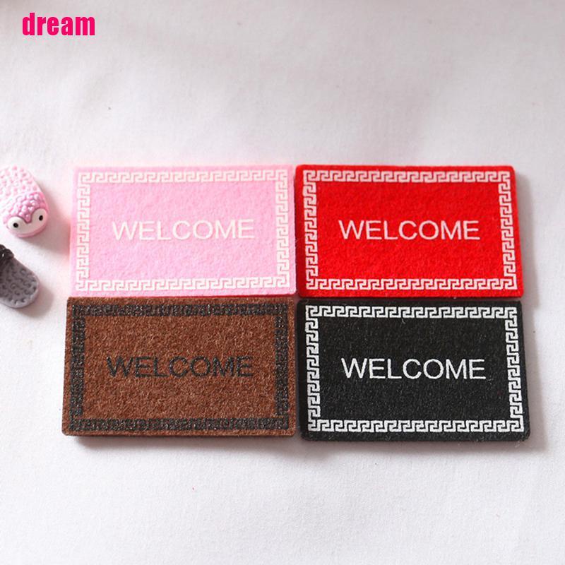 Thảm Lót Sàn Nhà In Chữ / Chữ mini Trang Trí Nhà Búp Bê
