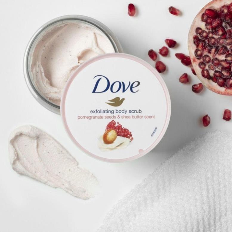 Tẩy Tế Bào Chết body Dove Macca, Lựu 225ml - XUKA.cosmetics