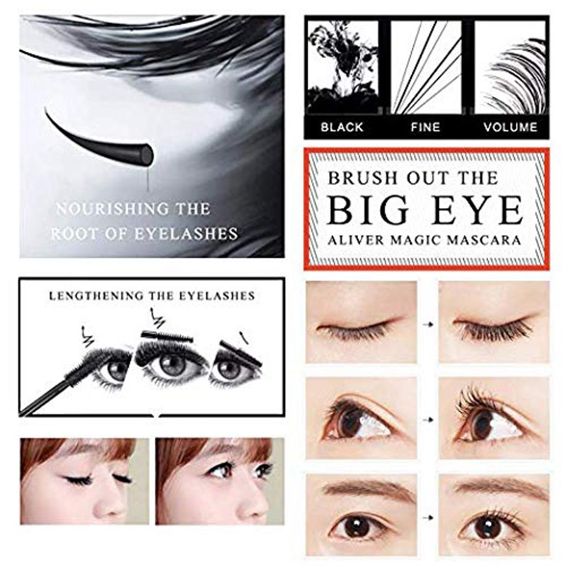(Hàng Mới Về) Set 2 Mascara Aliver Sợi Tơ 4d Làm Dày Và Dài Mi Tự Nhiên Chống Thấm Nước | BigBuy360 - bigbuy360.vn