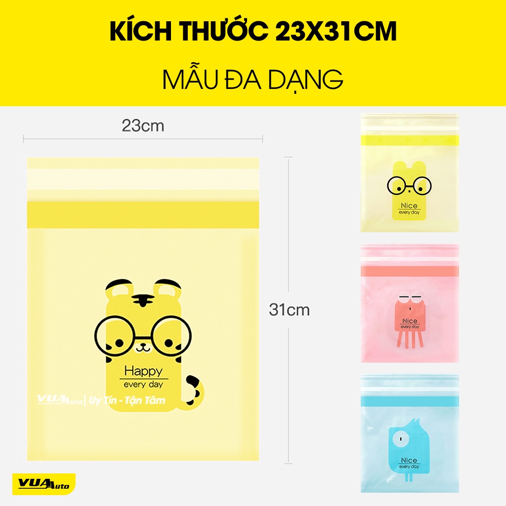 Túi đựng rác ô tô dán treo trên xe hơi bịch 15 túi size 23x31cm thẩm mỹ sạch sẽ dính chịu tải tốt chống rò nước Vuaauto