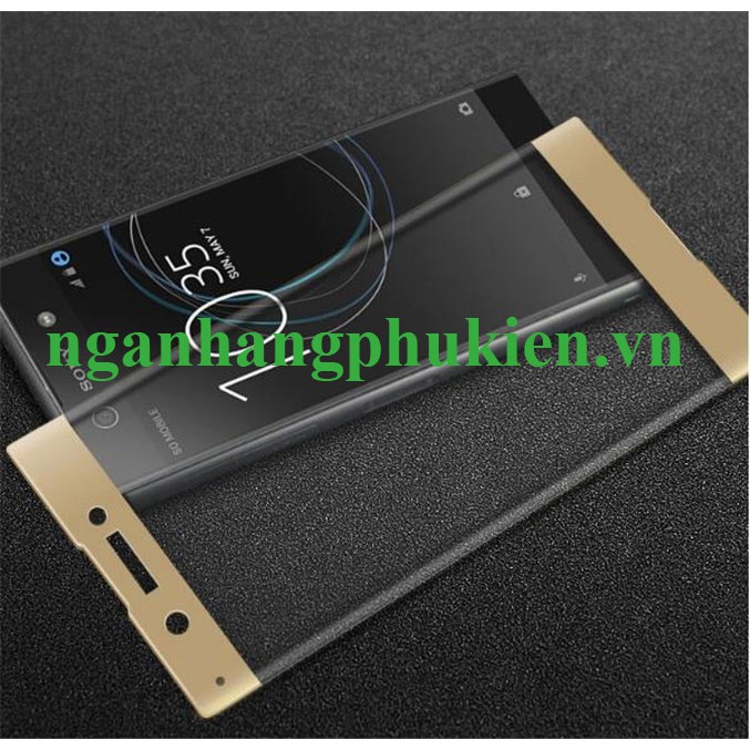 Dán kính cường lực 4D màu full toàn bộ màn hình cho Sony Xperia XA1 Plus