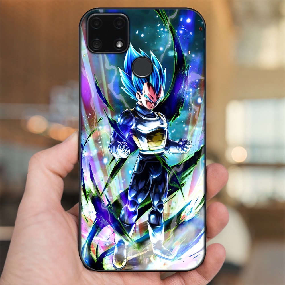 Ốp lưng Realme C25 viền đen in hình Vegeta Dragon Ball