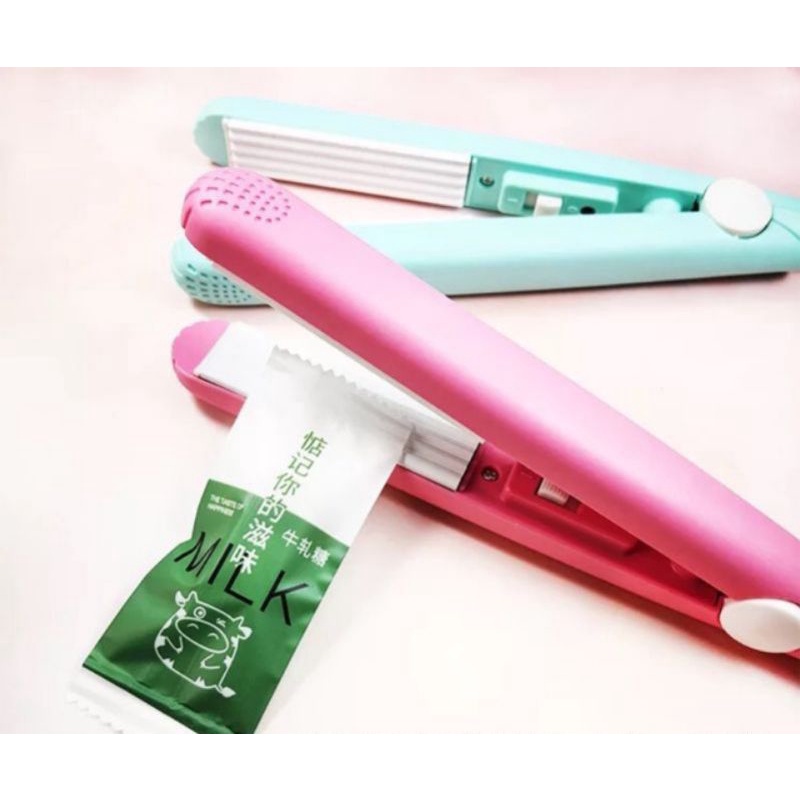 Máy kẹp miệng túi mini lượn sóng, phẳng