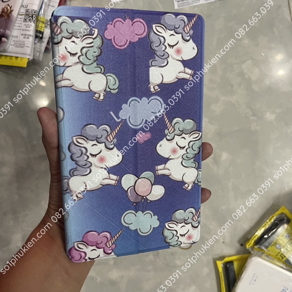 Bao da Samsung galaxy tab a7 lite (t220 t222 t225) In Hình, bền đẹp, chống đỡ xem phim