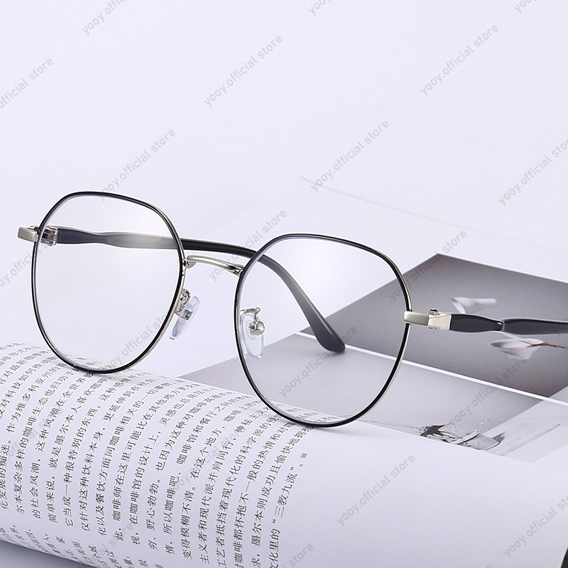 Mắt kính gọng tròn chống bức xạ thời trang cho nữ
