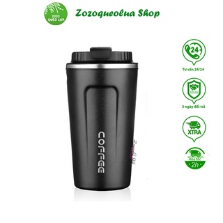 Ly giữ nhiệt inox 304 cao cấp Coffee 510ml chống tràn, ly uống cafe, đựng nước, lạnh, nóng 6 - 8 tiếng