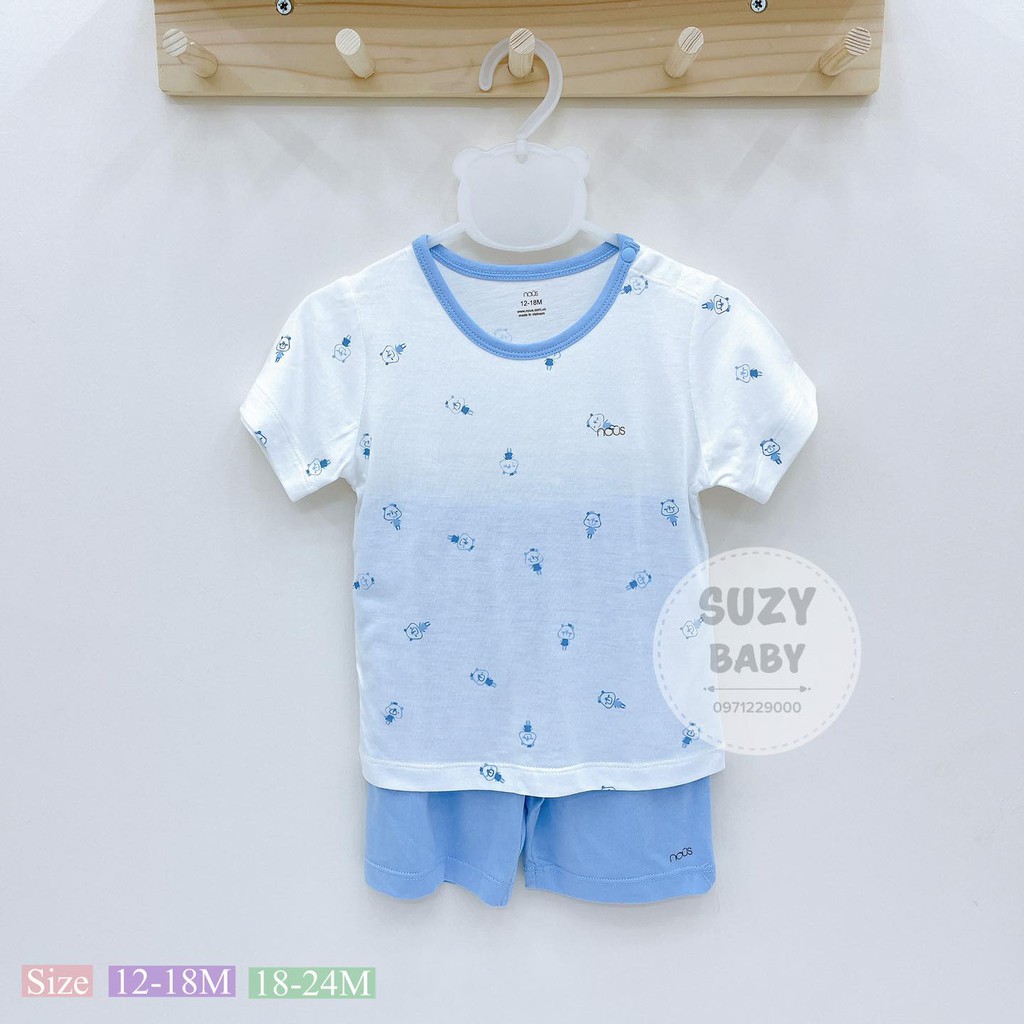 Bộ nous cộc cài vai nhiều họa tiết size 12m đến 24m
