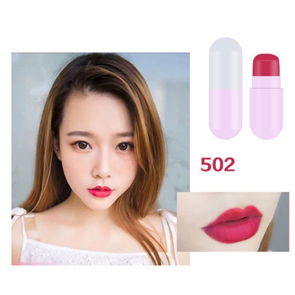 Son lì MISS GUDU thiết kế hình viên thuốc không thấm nước và bền màu hiệu quả dành cho nữ | BigBuy360 - bigbuy360.vn