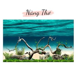 DECAL HỒ CÁ CÂY THUỶ SINH 3D_THIẾT KẾ NÀNG THƠ