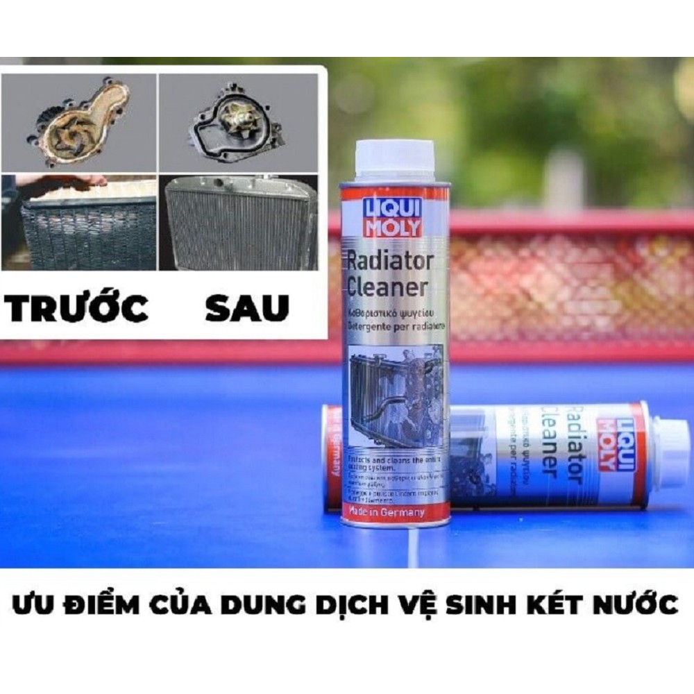 Vệ Sinh Két Nước, Súc Két Nước 300ml Liqui Moly Radiator Cleaner 1804 Làm tan các cặn bẩn trong hệ thống làm mát .