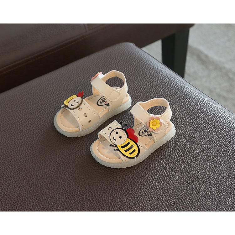 sandal tập đi bé gái size 15-25 êm chân hình ong