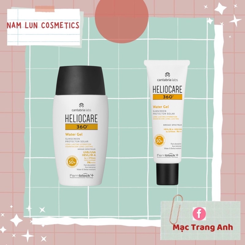 Kem chống nắng Heliocare 360 Water Gel SPF 50-50ml