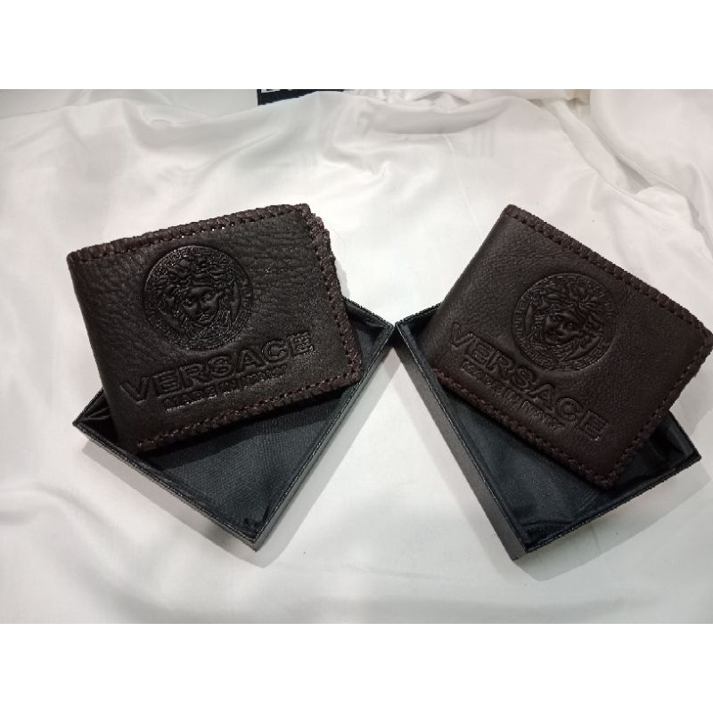 💥VÍ DA BÒ NAM VERSACE💥 DA BÒ THẬT CAO CẤP 100% (không kèm box)