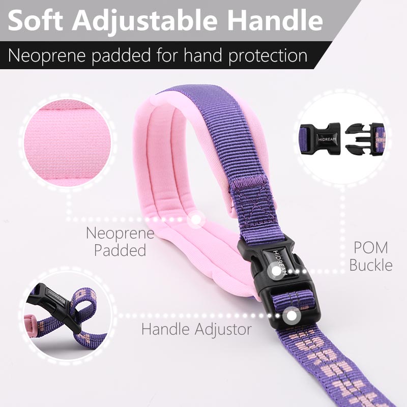 HamshMoc Dây dắt chó đi dạo đa năng có tay cầm phản quang kèm 2 dây dẫn