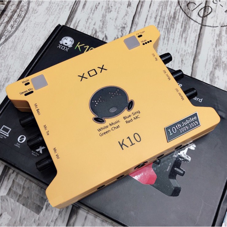 BỘ COMBO LIVESTREAM CAO CẤP - SANG TRỌNG  - CHẤT LƯỢNG : SOUND CARD XOX K10 PHIÊN BẢN 2020 VÀ MIC BM 900