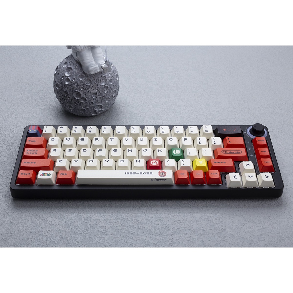 Keycap set PBT Mario Dye-sub nhiều phối màu nút bàn phím cơ phù hợp các layout cơ bản