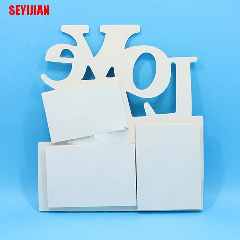 Khung ảnh bằng gỗ phối chữ Love trang trí nhà cửa DIY tiện lợi