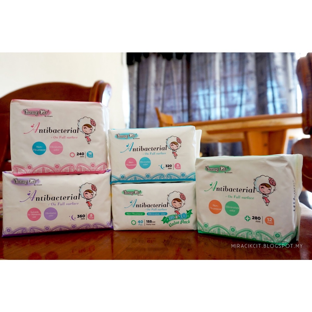 Băng vệ sinh UUcare Young Girl Ban ngày 24cm 16 Miếng/Gói