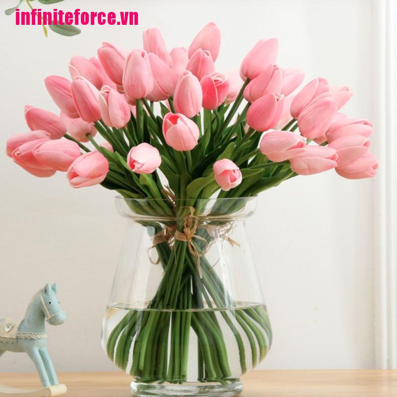 Hoa tulip giả nhiều màu sắc xinh xắn dùng trang trí