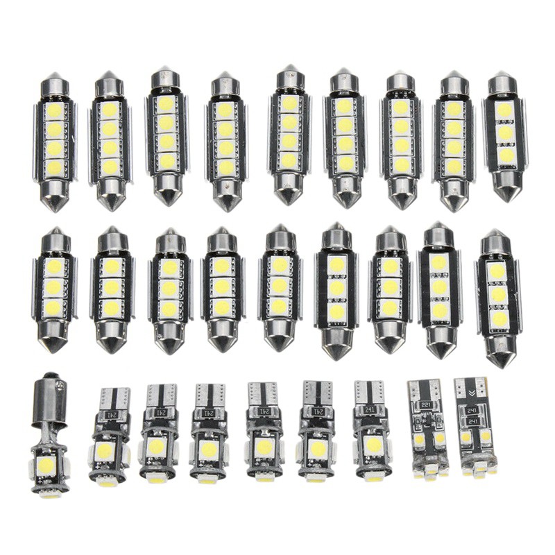 Bộ 27 bóng đèn led nội thất cho xe Mercedes-Benz E-Class W211 2002-2008