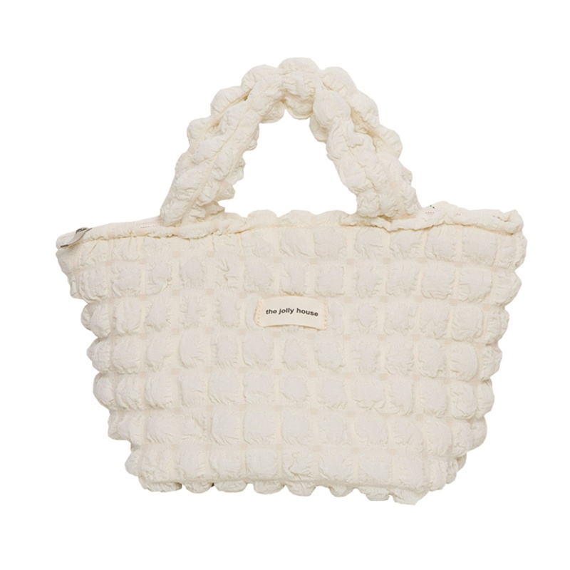 Túi Tote Đeo Vai / Kẹp Nách Xếp Ly Cỡ Lớn Dễ Thương Cho Nữ