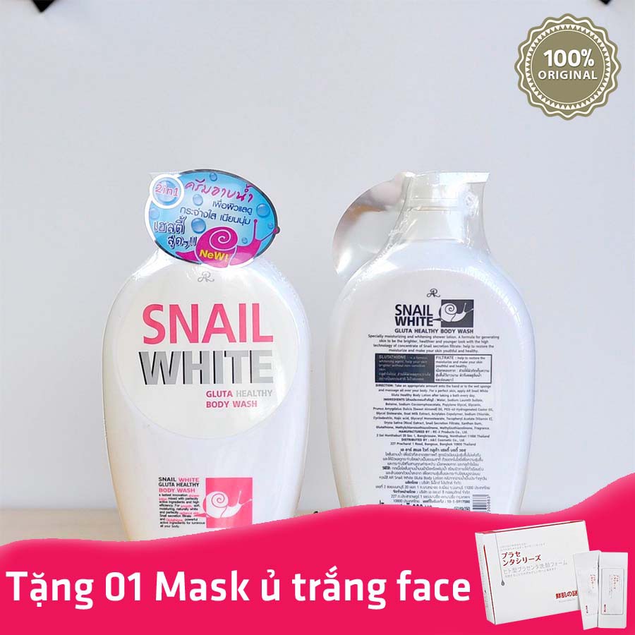 Sữa Tắm Trắng Da Snail White Thái Lan 800ml