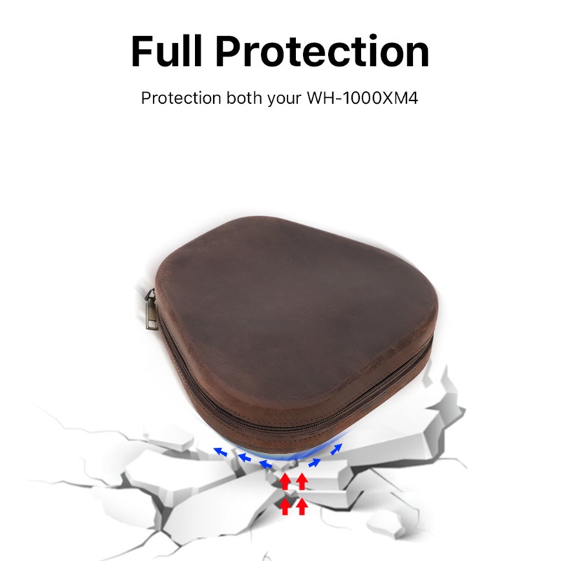 Túi Đựng Bảo Vệ Tai Nghe Có Khóa Kéo Cho Sony WH-1000XM4 Sự Bảo Vệ