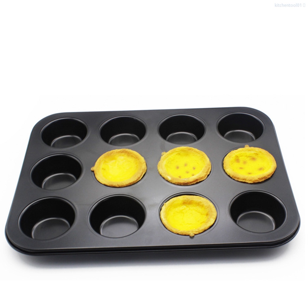 Khuôn làm bánh muffin bằng thép carbon chống dính tháo gỡ nhanh tiện dụng