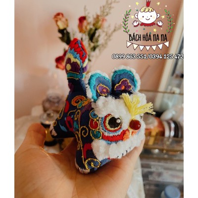 Bộ kit tự thêu DIY handmade người mới bắt đầu gói vật liệu THÊU LÂN CHIÊU TÀI - HỔ MAY MẮN - HANDMADE NA NA SHOP