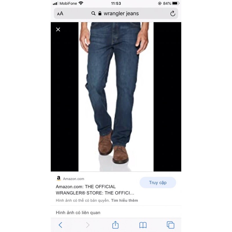 Quần Jean Nam Wrangler Chất Jean Mềm Nhẹ Co Giãn | Shopee Việt Nam