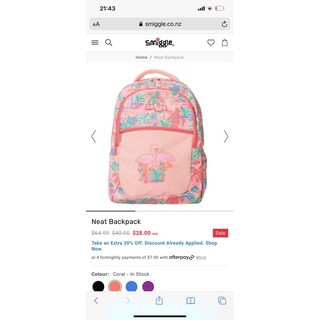 Balo Smiggle có bé từ 5 tuổi