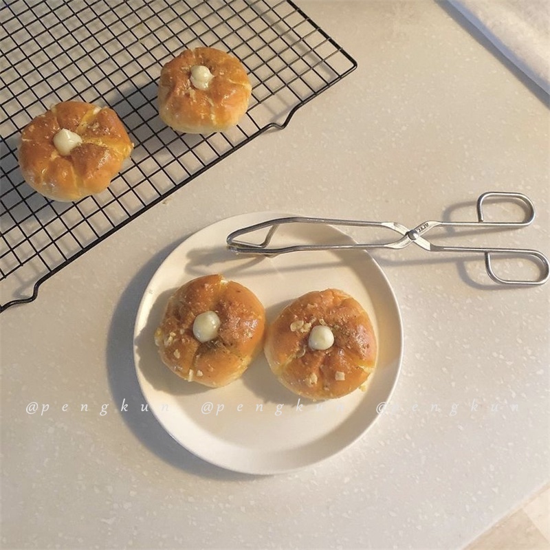 Kẹp gắp thức ăn bằng thép không gỉ bền bỉ đa năng cho nhà bếp