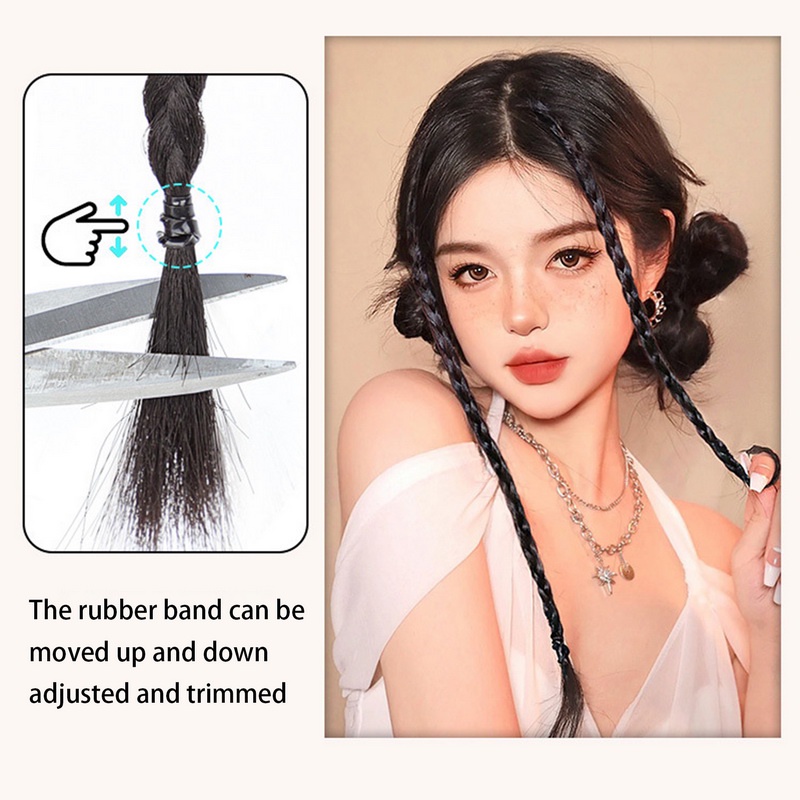 Kẹp Tóc Giả Có Nơ Dễ Thương Cho Nữ